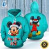 Mickey Peeking Santa Blue 3D Printed Hoodie rraqfi.jpg