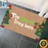 The Grinch Lives Here, Grinch Lovers Doormat 2023 3 The Grinch Lives Here Grinch Lovers Doormat 2023 akkp42.jpg