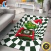 Grinch Wearing Santa Clothes Holding Green Bay Parker Grinch Bathroom Rug b7zhv6.jpg