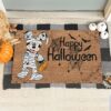 Happy Halloween Mickey Mouse Doormat cc0mwm.jpg