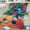 Happy Stitch Fleece Blanket Playing Funny Fan Gift 2 Happy Stitch Fleece Blanket Playing Funny Fan Gift kzbyjk.jpg