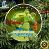 Los Angeles Chargers NFL Funny Grinch Christmas Ornaments 3 Los Angeles Chargers NFL Funny Grinch Christmas Ornaments