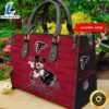 Atlanta Falcons Mickey Women Leather Hand Bag t shirt