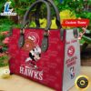 Atlanta Hawks NBA Minnie Women Leather Hand Bag Tee