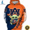 Auburn Tigers Baby Yoda Star Wars 3d Hoodie Auburn Tigers Gifts For Her