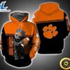 Baby Groot Hug Ball Clemson Tigers 3d Hoodie Clemson Tigers Unique Gifts