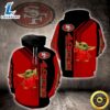 Baby Yoda Lovers San Francisco 49ers 3d Hoodie All Over Print 3 Baby Yoda Lovers San Francisco 49ers 3d Hoodie All Over Print