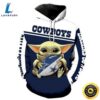 Baby Yoda Star Wars Dallas Cowboys 3d Hoodie All Over Print 2 Baby Yoda Star Wars Dallas Cowboys 3d Hoodie All Over Print