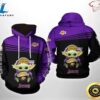 Baby Yoda With Los Angeles Lakers 3d Hoodie All Over Printed