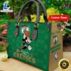 Boston Celtics NBA Mickey Women Leather Hand Bag Tee