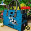 Carolina Panthers Mickey Women Leather Hand Bag t shirt