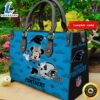 Carolina Panthers Minnie Women Leather Hand Bag t shirt