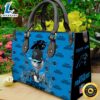 Carolina Panthers NFL Jack Skellington Women Leather Hand Bag Tshirt