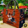 Chicago Bears Mickey Women Leather Hand Bag Tshirt