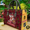 Chicago Blackhawks NHL Mickey Women Leather Hand Bag Tshirt