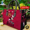 Chicago Bulls NBA Minnie Women Leather Hand Bag Tshirt