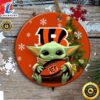 Cincinnati Bengals Baby Yoda Christmas Ceramic Ornament Tshirt
