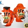Cincinnati Bengals Yoda 3d Hoodie All Over Print Cincinnati Bengals Gift