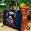 Denver Broncos Mickey Retro Women Leather Hand Bag Tee