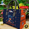 Denver Broncos Stitch Women Leather Hand Bag Tee