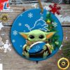Detroit Lions Baby Yoda Christmas Ceramic Ornament 3 Detroit Lions Baby Yoda Christmas Ceramic Ornament Tee