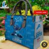 Detroit Lions Stitch Women Leather Hand Bag Tshirt