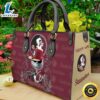 Florida State Seminoles NCAA Jack Skellington Women Leather Hand Bag Tshirt