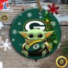Green Bay Packers Baby Yoda Christmas Ceramic Ornament 3 Green Bay Packers Baby Yoda Christmas Ceramic Ornament Tshirt