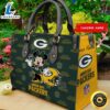 Green Bay Packers Minnie Women Leather Hand Bag Tee