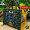 Green Bay Packers Stitch Women Leather Hand Bag Tshirt