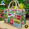 Grinch Pattern Leather Handbag Grinch Christmas Handbag raatuy.jpg