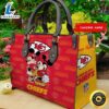 Kansas City Chiefs Mickey And Minnie Women Leather Hand Bag t shirt