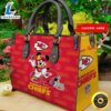 Kansas City Chiefs Mickey Women Leather Hand Bag Tee