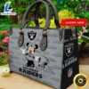 Las Vegas Raiders Minnie Women Leather Hand Bag t shirt
