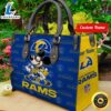 Los Angeles Rams Mickey Retro Women Leather Hand Bag 3 Los Angeles Rams Mickey Retro Women Leather Hand Bag Tee