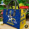 Los Angeles Rams Mickey Women Leather Hand Bag 2 Los Angeles Rams Mickey Women Leather Hand Bag Tee