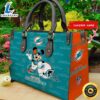 Miami Dolphins Mickey Women Leather Hand Bag t shirt