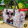 Mickey Mouse 4th July Women Leather Hand Bag Tshirt