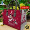 NCAA Alabama Crimson Tide Mickey Women Leather Hand Bag Tee
