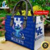 NCAA Kentucky Wildcats Stitch Women Leather Hand Bag Tee