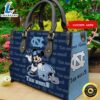 NCAA North Carolina Tar Heels Mickey Women Leather Hand Bag Tshirt