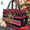 NCAA Northern Illinois Huskies Grinch Christmas Women Leather Hand Bag 2 NCAA Northern Illinois Huskies Grinch Christmas Women Leather Hand Bag Tee