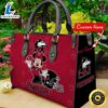 NCAA Northern Illinois Huskies Minnie Women Leather Hand Bag Tshirt