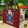 NCAA Oklahoma Sooners Stitch Women Leather Hand Bag Tee