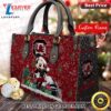 NCAA South Carolina Gamecocks Mickey Christmas Women Leather Hand Bag t shirt