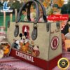 NCAA Stanford Cardinal Mickey Autumn Women Leather Hand Bag Tshirt