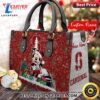 NCAA Stanford Cardinal Mickey Christmas Women Leather Hand Bag t shirt