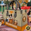 NCAA Tennessee Volunteers Mickey Autumn Women Leather Hand Bag Tshirt