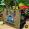 NCAA UCF Knights Stitch Women Leather Hand Bag t shirt