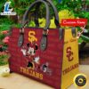 NCAA USC Trojans Minnie Women Leather Hand Bag Tshirt